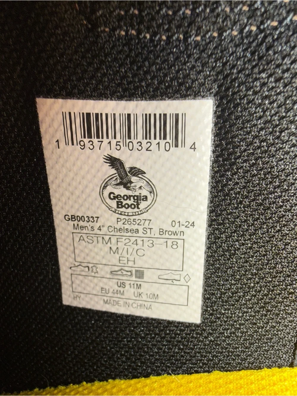 Georgia Boot Brown Leather Chelsea Work Slip-On Boots-STEEL TOE
